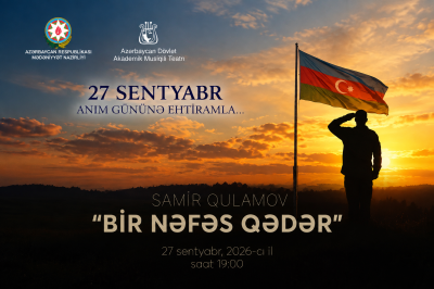 Akademik Musiqili Teatrda Anım Günü ilə əlaqədar "Bir nəfəs qədər" tamaşası oynanılacaq